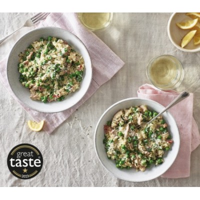 Chicken Pea and Bacon Risotto (serves 1)